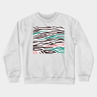 Zebra Stripes Crewneck Sweatshirt